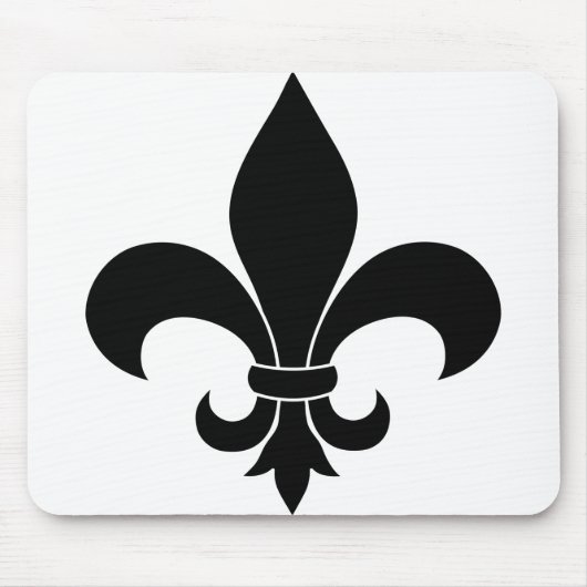 Französische Lilie Pattern Classic Mousepad (Vorne)