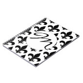 Französische Lilie Pattern Classic Notizblock (Linke Seite)