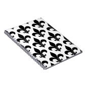 Französische Lilie Pattern Classic Notizblock (Rechte Seite)