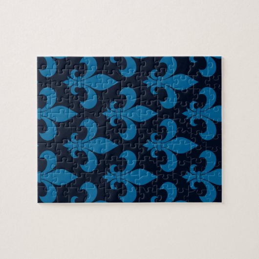 Französische Lilie Pattern Classic Puzzle (Horizontal)