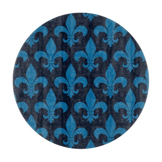 Französische Lilie Pattern Classic Schneidebrett (Vorderseite)