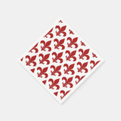 Französische Lilie Pattern Classic Serviette (Ecke)