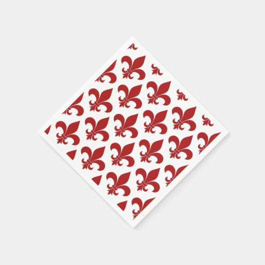 Französische Lilie Pattern Classic Serviette (Ecke)