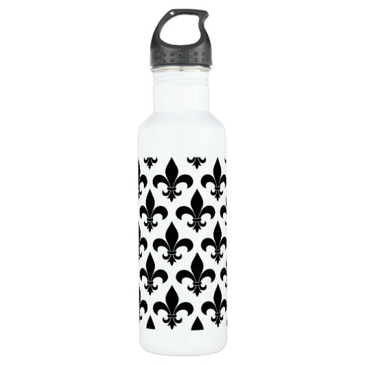 Französische Lilie Pattern Classic Trinkflasche (Vorderseite)