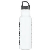 Französische Lilie Pattern Classic Trinkflasche (Rückseite)