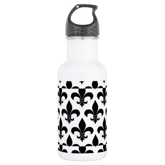 Französische Lilie Pattern Classic Trinkflasche (Vorderseite)