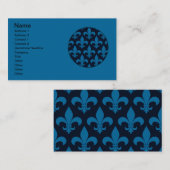 Französische Lilie Pattern Classic Visitenkarte (Vorne/Hinten)