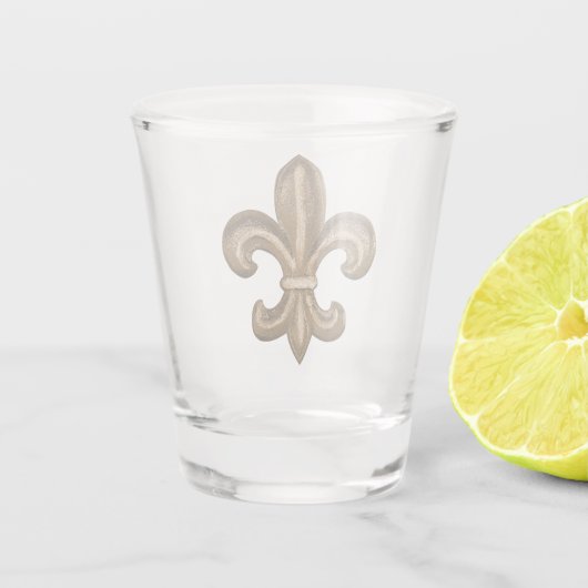 Französische Lilie Schnapsglas (Rückseite)