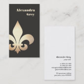 Französische Lilie-Visitenkarte Visitenkarte (Vorne/Hinten)