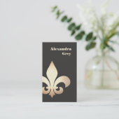 Französische Lilie-Visitenkarte Visitenkarte (Stehend Vorderseite)