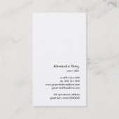 Französische Lilie-Visitenkarte Visitenkarte (Rückseite)