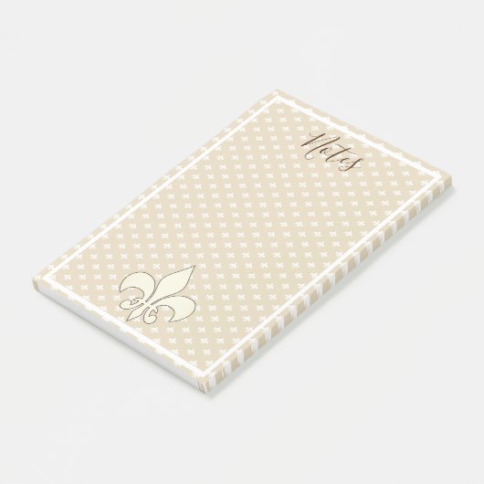 Französische Lilien Post-it Klebezettel (angewinkelt)