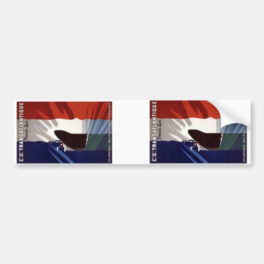 Französische Linie Autoaufkleber (Vorne)