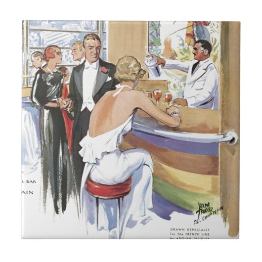 Französische Linie die leichte Kunst des Fliese (Vorderseite)