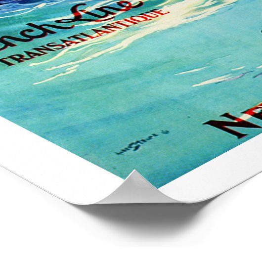 Französische Linie ~ Paris Poster (Ecke)