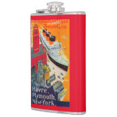 Französische Linie Reise-Plakat, Havre zu Flachmann (Links)