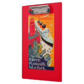 Französische Linie Reise-Plakat, Havre zu Klemmbrett (Links)