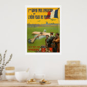 Französische Luftfahrt (Vintage Anzeigen wiederher Poster (Küche)