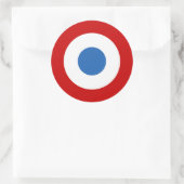 Französische Luftwaffe Tricolore Roundel Runder Aufkleber (Tasche)