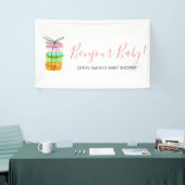 Französische macaron Babyparty-Zeichenfahne Banner (Messeveranstaltung)