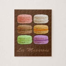 Französische Macaronen - bunte Pastellfarben Puzzle
