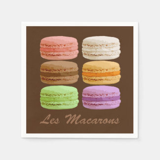 Französische Macaronen, mehrfarbige Pastelle 3 Rin Serviette
