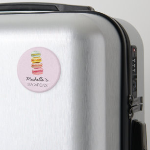 Französische Macarons Aquarell Handbemalt Magnet