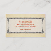 Französische macarons Bäckerei-Visitenkarte Visitenkarte (Rückseite)