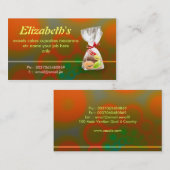 Französische macarons Bäckerei-Visitenkarten Visitenkarte (Vorne/Hinten)