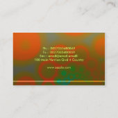 Französische macarons Bäckerei-Visitenkarten Visitenkarte (Rückseite)