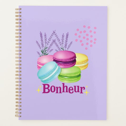 Französische Macarons Planer (Vorderseite)