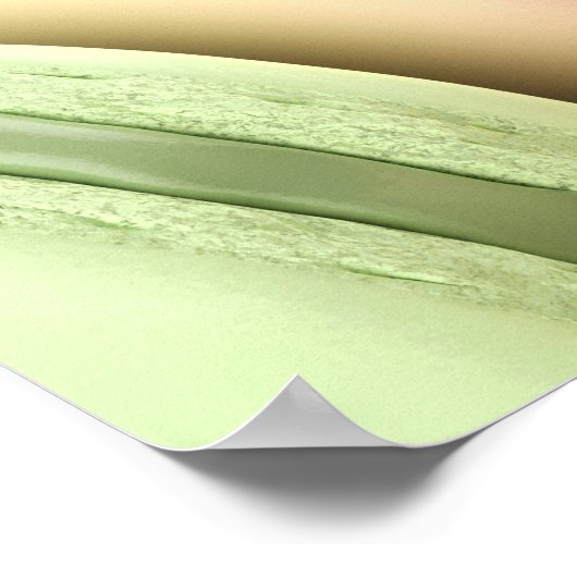 Französische Makaronen mit verschiedenen Farben un Poster (Ecke)