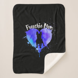 Französische Mama Bulldog-Mama Fur Mama Sherpadecke