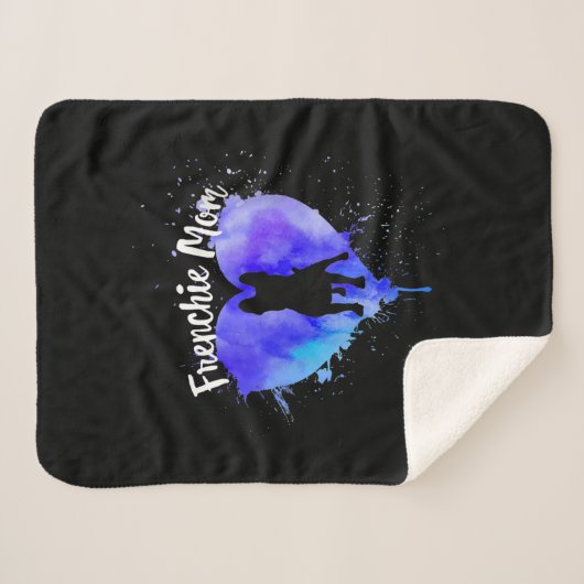 Französische Mama Bulldog-Mama Fur Mama Sherpadecke (Vorderseite (Horizontal))