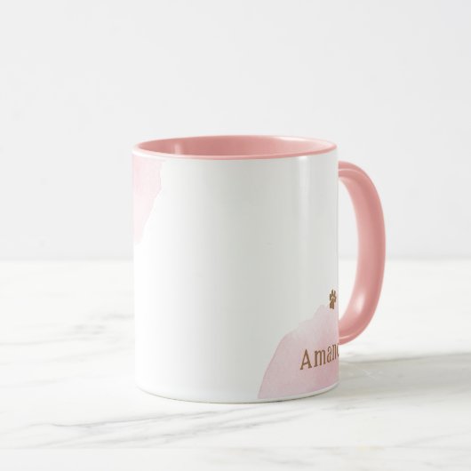 Französische Mama Französische Bulldog Personalisi Tasse (VorderseiteRechts)