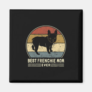 Französische Mama je Retro Französischer Bulldog-H Magnet