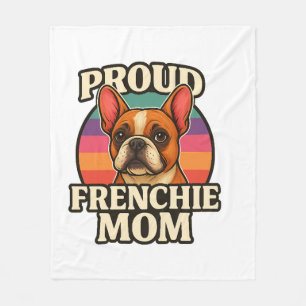 Französische Mama Süße Französische Bulldogge Hund Fleecedecke