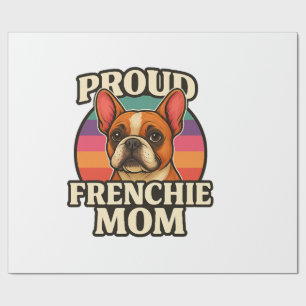 Französische Mama Süße Französische Bulldogge Hund Geschenkpapier