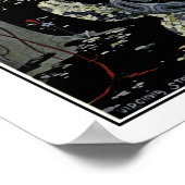 Französische Märchen: Blondine auf Schildkröte Poster (Ecke)