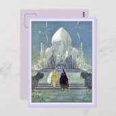 französische Märchen: Prinzessin und Prinzessin Ch Postkarte (Vorne/Hinten)