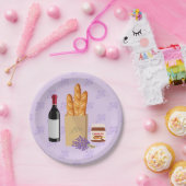 Französische Marktwirtschaft Pappteller (Party)