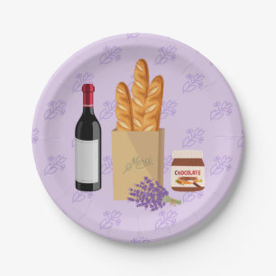 Französische Marktwirtschaft Pappteller