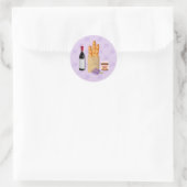 Französische Marktwirtschaft Runder Aufkleber (Tasche)