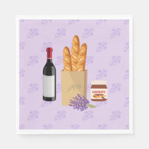 Französische Marktwirtschaft Serviette