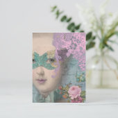Französische Masquerade Postkarte (Stehend Vorderseite)