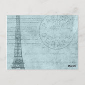 Französische Masquerade Postkarte (Rückseite)