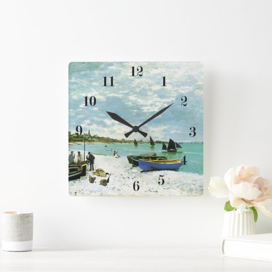 Französische Mauer Quadratische Wanduhr (Zuhause)