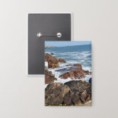 Französische Meeresküste in Vendée Button (Vorderseite/Rückseite)