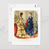 Französische Mode für den Salon, 1875 Postkarte (Vorne/Hinten)