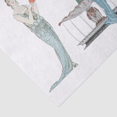 Französische Mode Ladys Art Deco Deco Deko Scraps Seidenpapier (Ausschnitt)